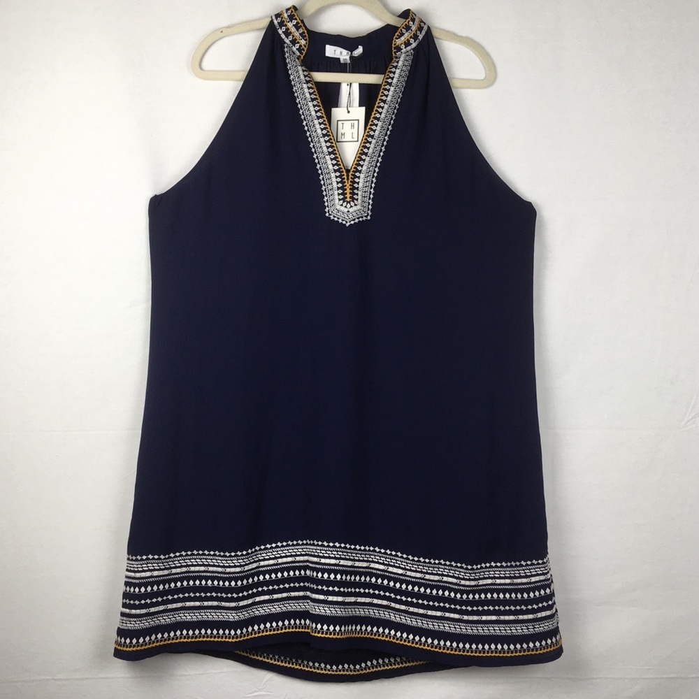 NWT THML Chana Navratilova Embroidered Dress